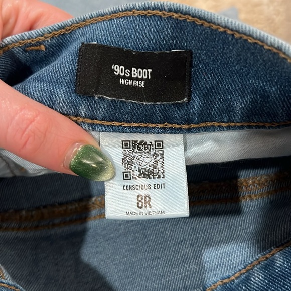 Express Jeans 90s Boot Cut High Rise 8R - Women | Color: Blue | Size: 29 in. - Picture 4 of 4